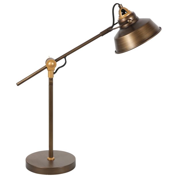 Tafellamp Nove 1321BR met E27 fitting en kap 18cm