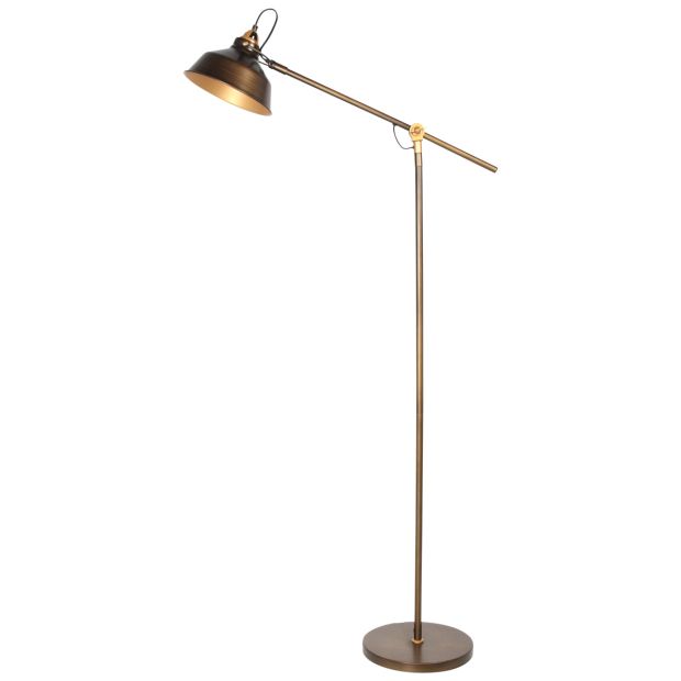 Vloerlamp Nove 1322BR met E27 fitting en kap 22cm
