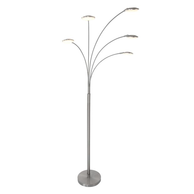 5-lichts vloerlamp Synna 1327ST – Stijlvolle LED booglamp met dimfunctie