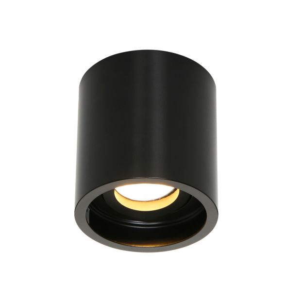 Opbouwspot Pélite Spot 1731ZW zwarte spot Ø8,5 cm