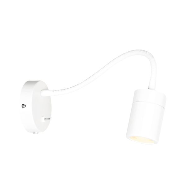 Witte wandlamp met flexibele arm 3390W Upround inclusief lichtbron