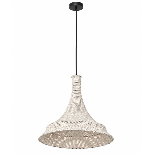 Witte oosterse hanglamp Marrakesch 3394W handgeknoopt