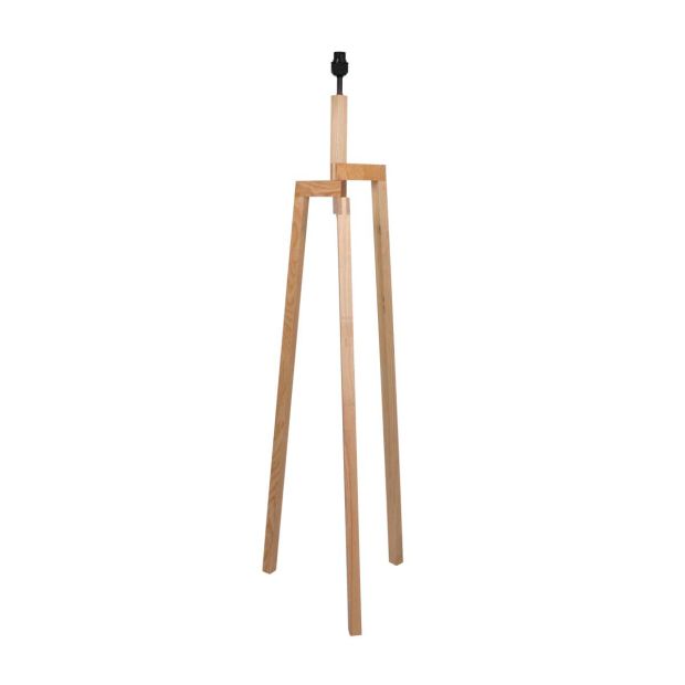 Vloerlamp Sabi 3408BE – houten lamp zonder kap met E27 fitting