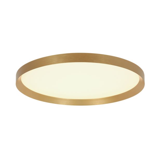 Plafondlamp Flady 3685GO gouden LED lamp Ø40 cm met uplight