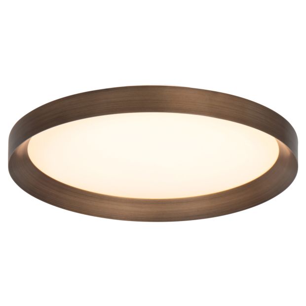 Plafondlamp Flady 3686BR bronzen LED lamp Ø50 cm met uplight