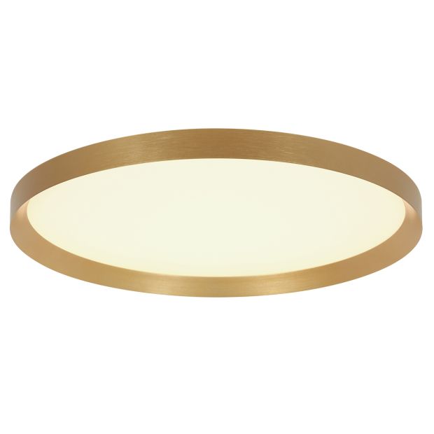 Plafondlamp Flady 3686GO gouden LED lamp Ø50 cm met uplight