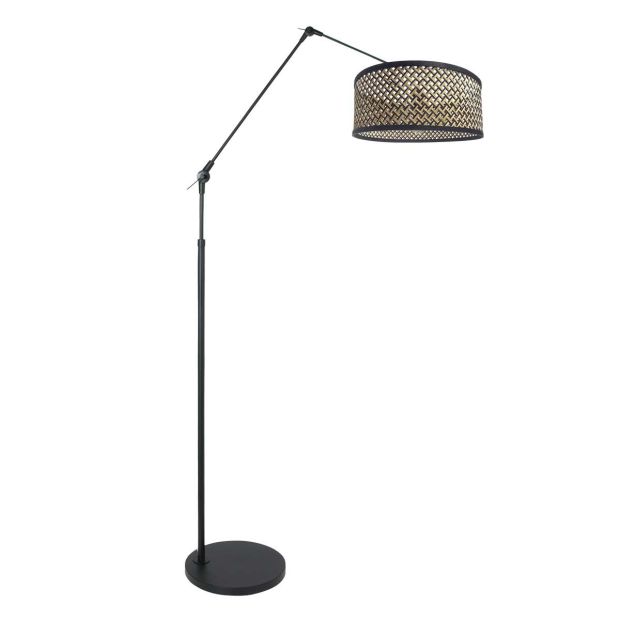 Vloerlamp Prestige Chic 3792ZW met bamboe kap