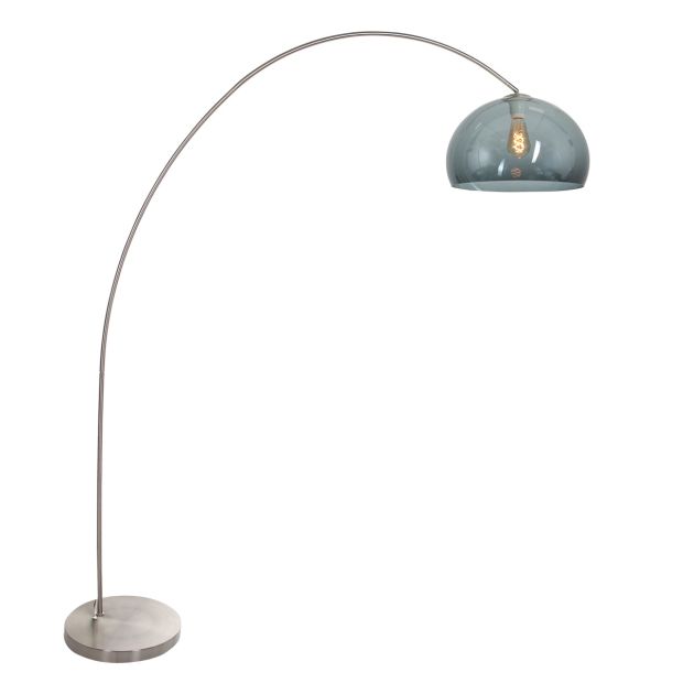 Booglamp Solva 3920ST met een smoke kleurige kunststof bol 