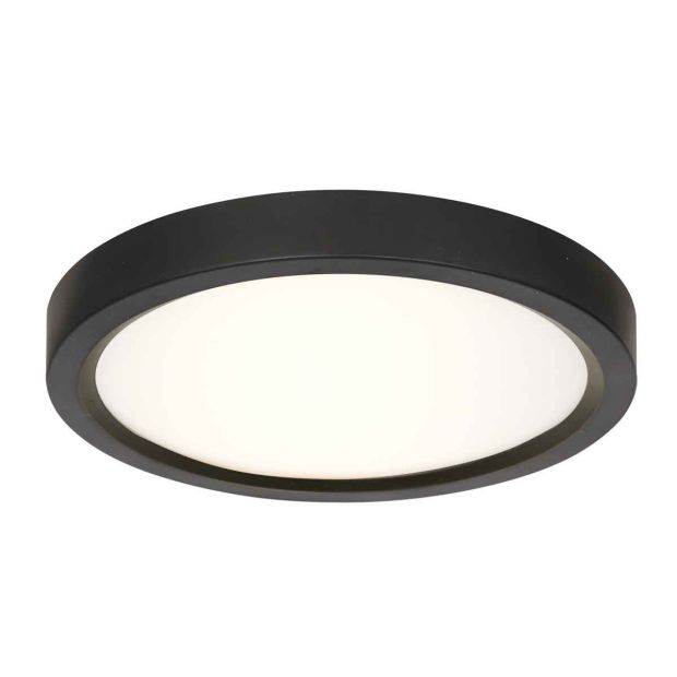 Plafondlamp Luminix 4132ZW zwarte LED lamp Ø29 cm IP44