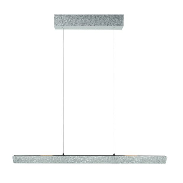 Champagne steel-colored pendant lamp Fluxy 4189ST with cable lift 120 cm