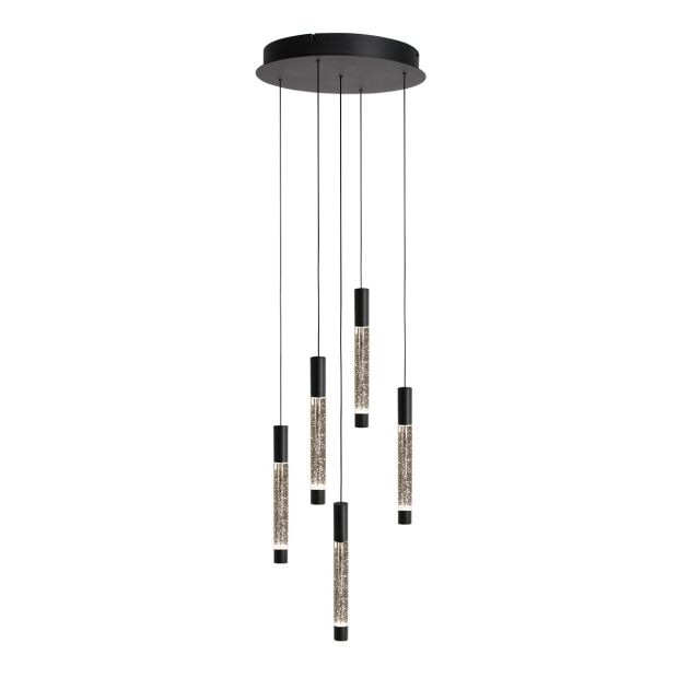 Hanglamp Alisio 4579ZW 5-lichts met lift systeem en luxe pegels