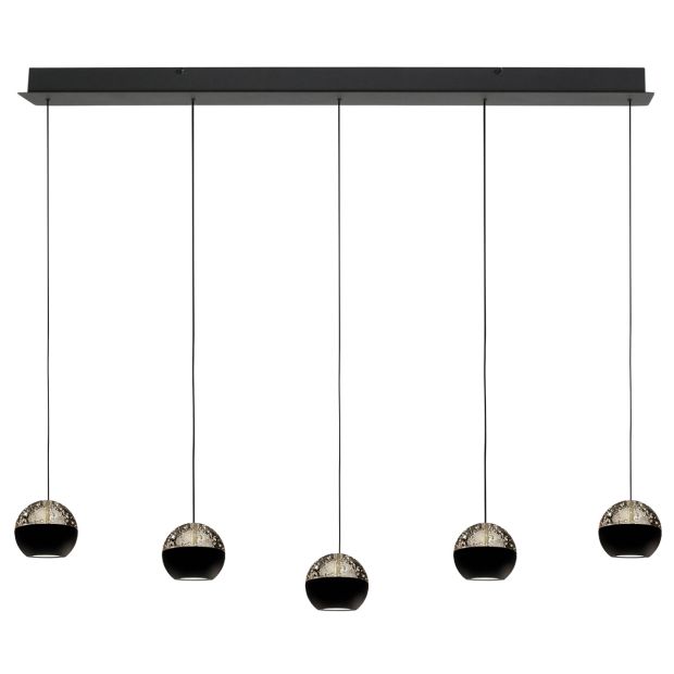 Belluno 4586ZW – 5-light pendant lamp with cable lift