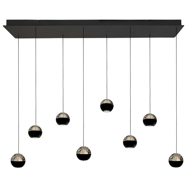 Belluno 4592ZW – 8-lichts hanglamp met cable lift