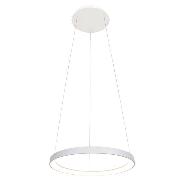 Lampe suspendue blanche Ringlede 4612W avec système de câble-lift