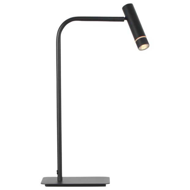 Tafellamp Volari 4709ZW zwarte tafellamp met dimmer