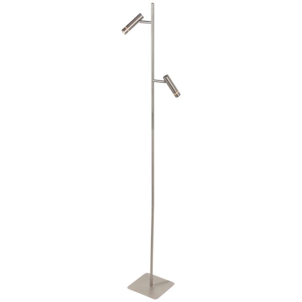 Floor lamp Volari 4711ST Steel 2-light with dim to warm LED