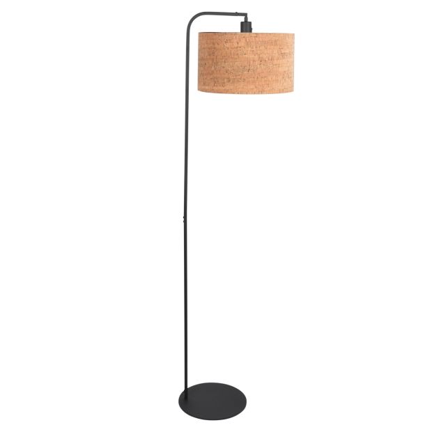 Vloerlamp Stang 4790ZW met beige kurkstructuur kap