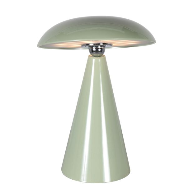 Tafellamp Mush 4856G - draadloze sfeerlamp in glanzend pastelgroen