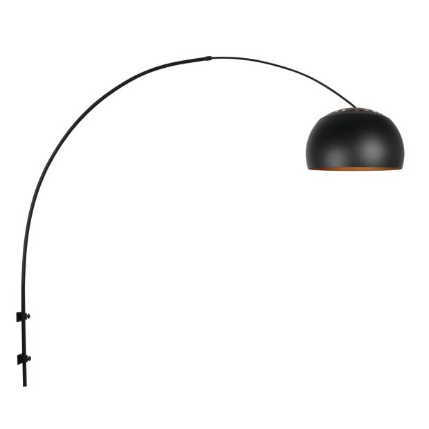 Applique Globe Noir 4909ZW lampadaire noir/or E27