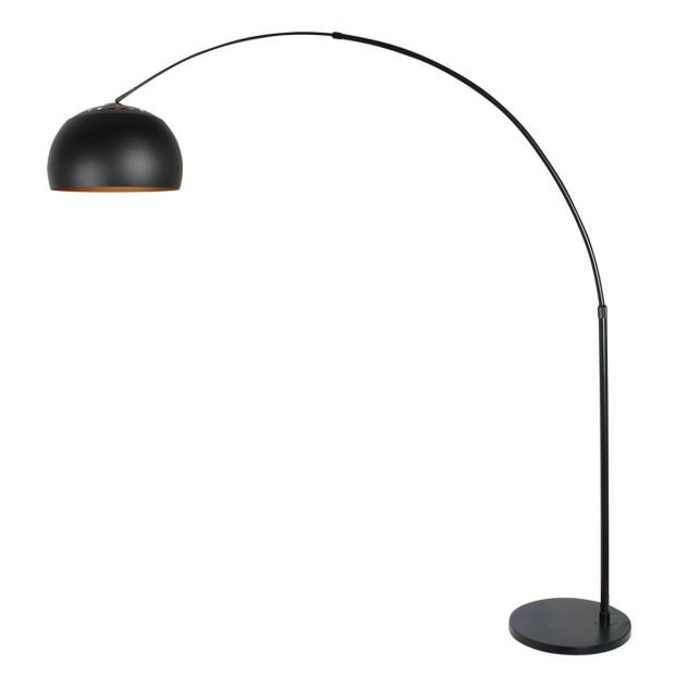 Lampe sur pied Globe Noir 4911ZW lampe arc noir/or E27