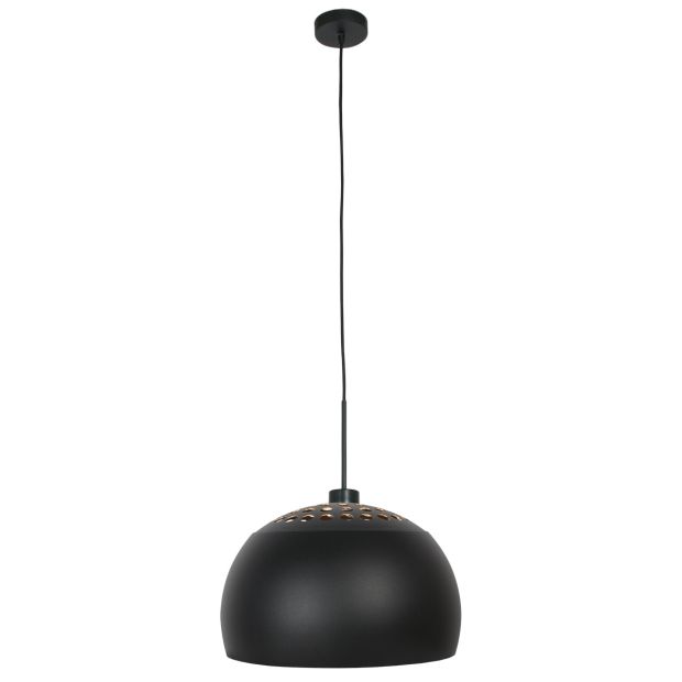 Hängelampe Globe Schwarz 4913ZW schwarz/gold Ø40 stimmungsvoler Pendel