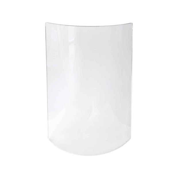 Glas I12136S – transparant gebogen glas 250×129×26 mm
