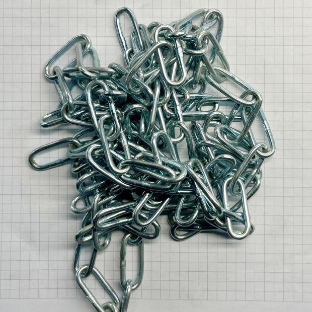 Staalkleurige ketting I14750S per meter