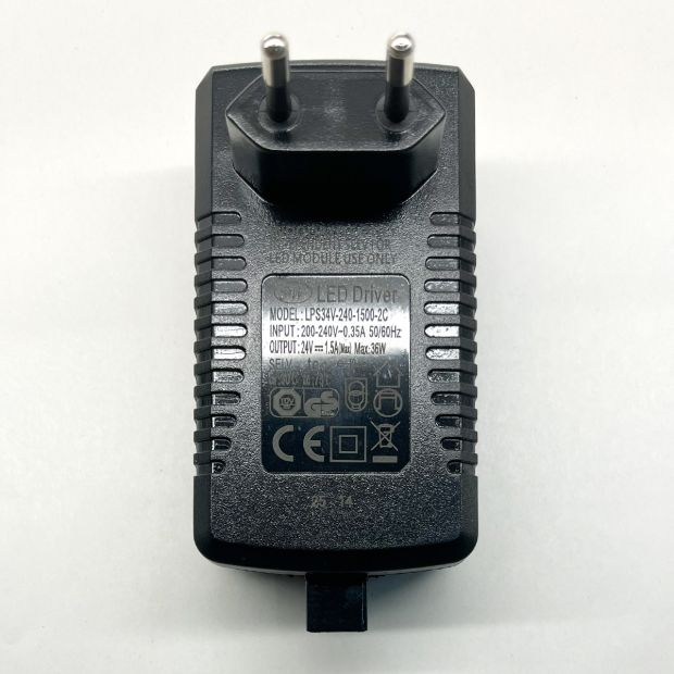 Zwarte stekkerdriver I14844S – 24V, 30W voor Marjoletti2 en Zodiac serie