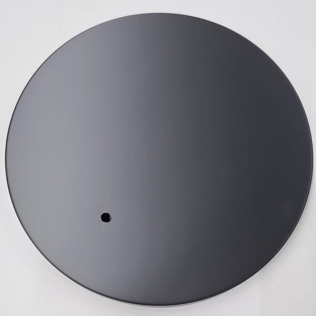Zwarte matte metalen voetplaat I15021S