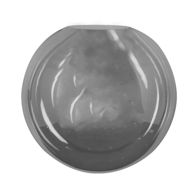 Zwarte smoke glazen bol I15215S Ø30 cm