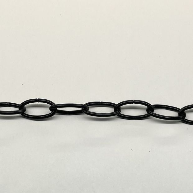 Zwarte metalen ketting I15254S – per meter