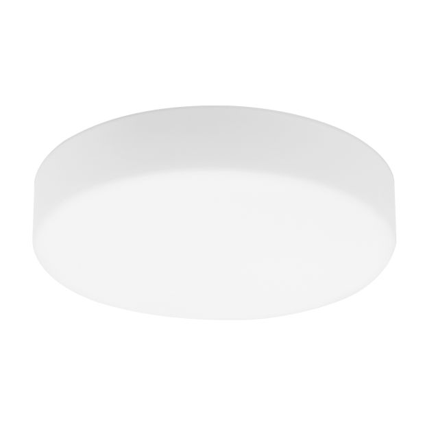 1363 Glas Rond Wit Mat 24cm (nieuw)