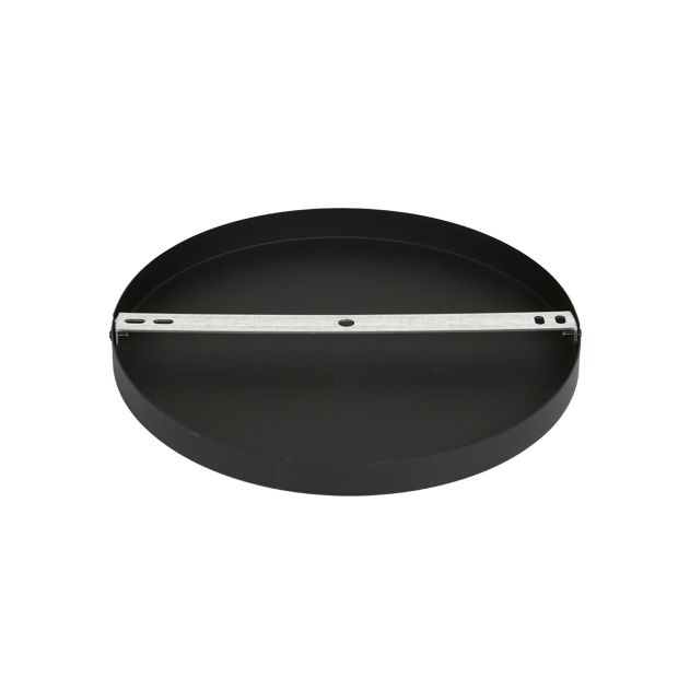 Ronde plafondplaat Mountline I15299S Zwart Ø30 x 2,5 cm met ophangbeugel