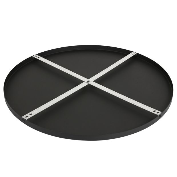 Ronde plafondplaat Mountline I15301S Zwart Ø70 x 2,5 cm met ophangbeugel