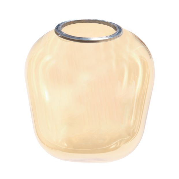 Bernsteinfarbenes Glas I15390S – Ø14 cm