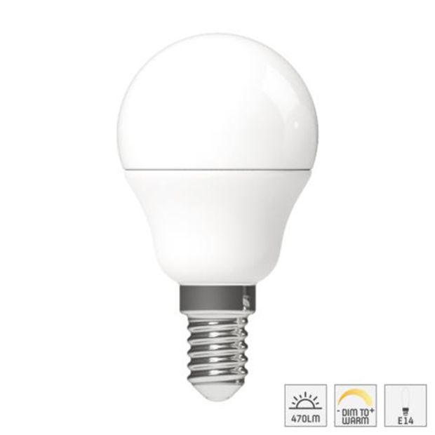 Led lichtbron I15402S met E14 fitting SMD, 5,5W, dim to warm 2200-2700K, 470 Lumen