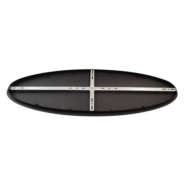 Ovale plafondplaat Mountline I15428S Zwart 120 x 40 x 3 cm met ophangbeugel