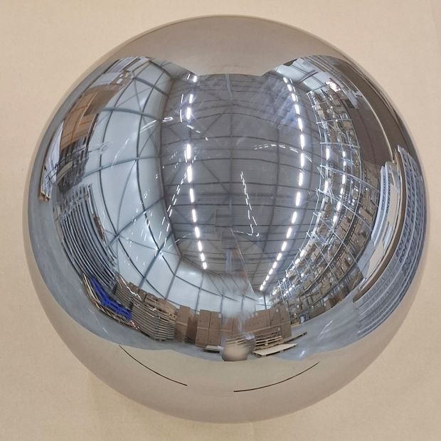 Boule en verre noire I15447S – Ø40 cm
