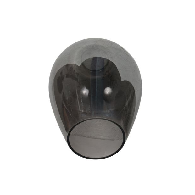 Losse glazen kap I15466S – Handgemaakt druppelvormig rookglas voor E27 armaturen