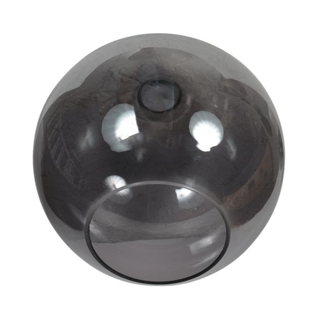 Losse glazen kap I15469S – Handgemaakt rookglas van 25 cm voor E27 armaturen