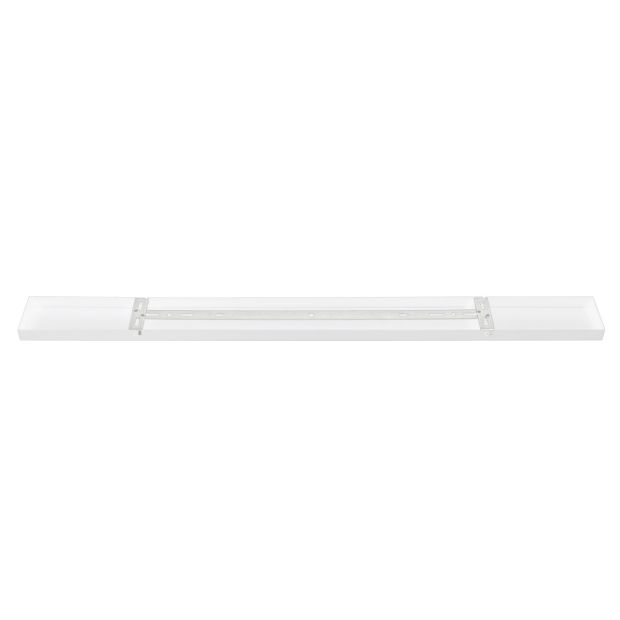 Plafondplaat Mountline I15526S RAL9003 wit 100 x 9 x 2,5 cm met ophangbeugel