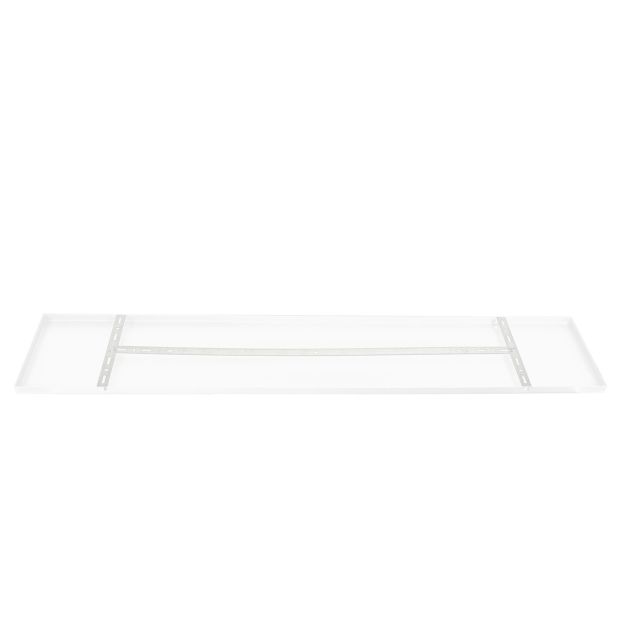 Rechthoekige plafondplaat Mountline I15530S RAL9003 wit 140 x 25 x 2,5 cm met ophangbeugel