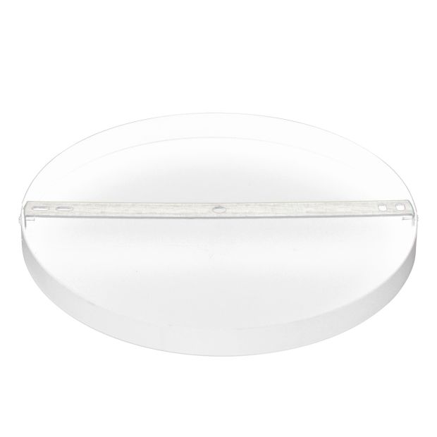 Ronde plafondplaat Mountline I15532S RAL9003 wit Ø30 x 2,5 cm met ophangbeugel