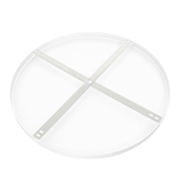 Ronde plafondplaat Mountline I15533S RAL9003 wit Ø50 x 2,5 cm met ophangbeugel