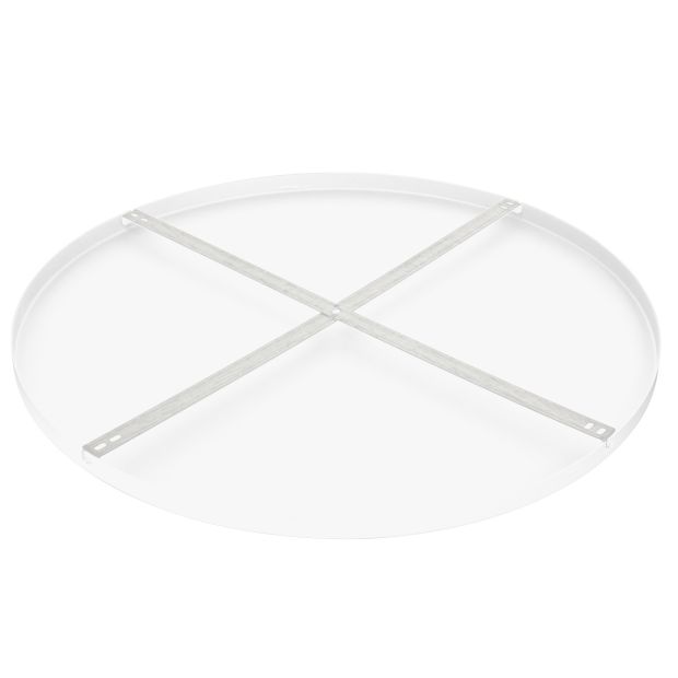 Ronde plafondplaat Mountline I15534S RAL9003 wit Ø70 x 2,5 cm met ophangbeugel