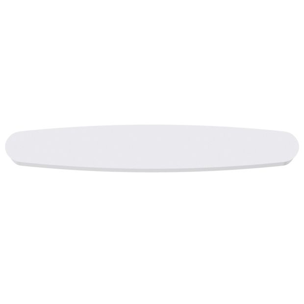 Deens ovalen plafondplaat Mountline I15536S RAL9003 wit 140 x 42 cm met ophangbeugel