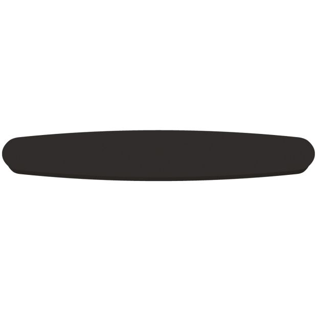 Deens ovalen plafondplaat Mountline I15537S zwart 140 x 42 cm met ophangbeugel