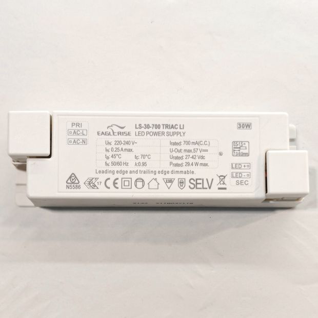 Inbouwdriver I15552S – 30W, 350mA dimbaar voor Ringlux 3675GO en 3675ZW