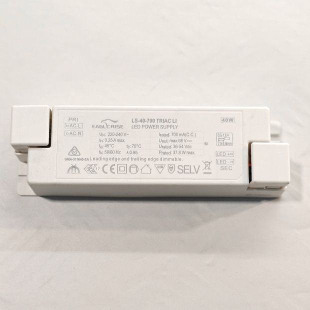 Inbouwdriver I15553S – 40W, 700mA dimbaar voor Ringlux 3676GO en 3676ZW