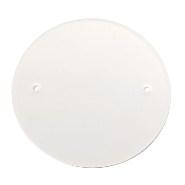 Kunststof afdekplaat I15676S – Ø13 cm met 2 schroefgaten voor de Platu serie